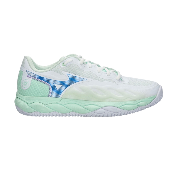 Scarpe Tennis Donna Mizuno Wave Enforce Court Clay  White/Frontier Blue/Bay 61GC243643