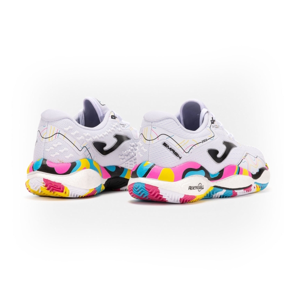 Joma Smash Men's Padel Shoes - White/Multicolor