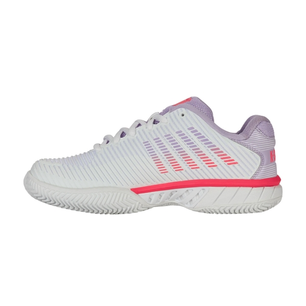 K-Swiss Hypercourt Express 2 - White/Orchid Petal/Neon Blaze