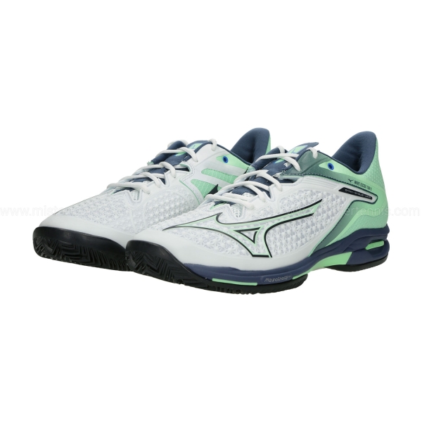Mizuno Wave Exceed Tour 6 Clay - White/India Ink/Neo Mint