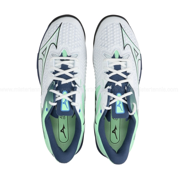 Mizuno Wave Exceed Tour 6 Clay - White/India Ink/Neo Mint
