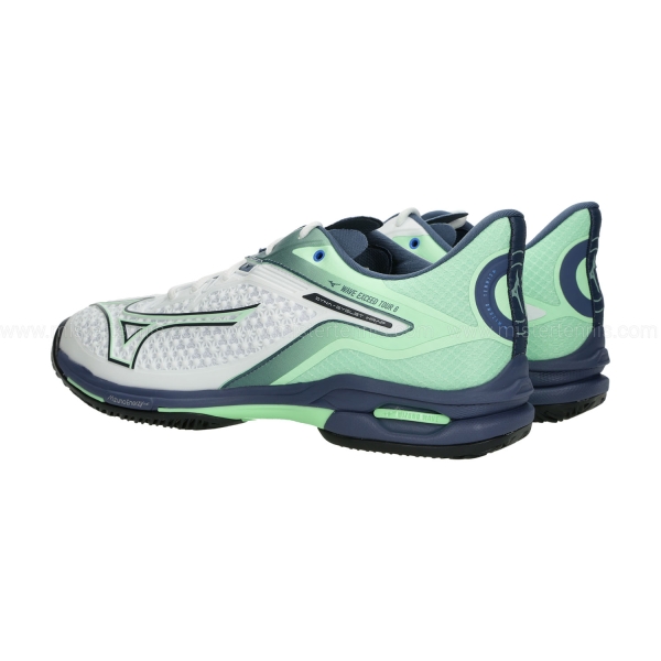 Mizuno Wave Exceed Tour 6 Clay - White/India Ink/Neo Mint