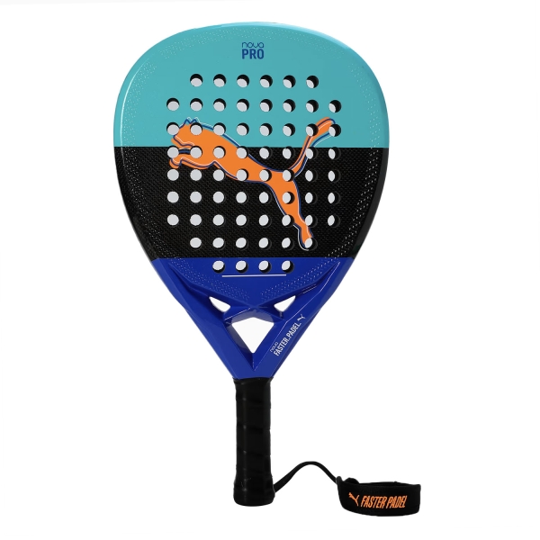 Puma Nova Pro HYB 2025 Padel - Safe Lake/Black/Vivid Blue/Heat Fire