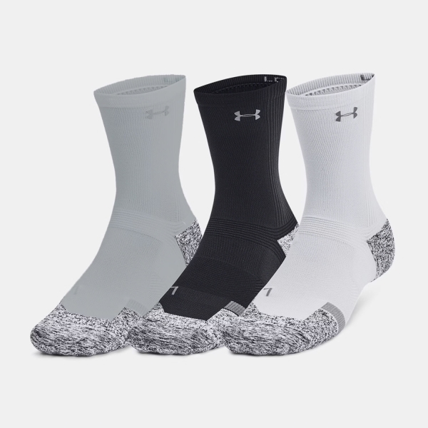 Calze Tennis Under Armour ArmourDry Pro Mid x 3 Calze  Black/White 13870480001