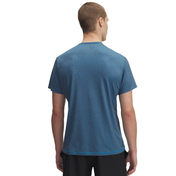 Under Armour Rush Vent Printed Camiseta - Ether Blue/Downpour Gray/Iridescent