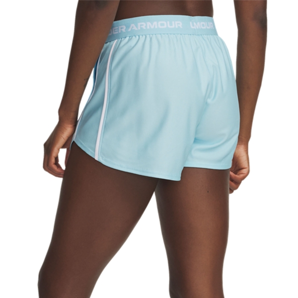 Under Armour Tech Play Up 3in Shorts - Stream/White