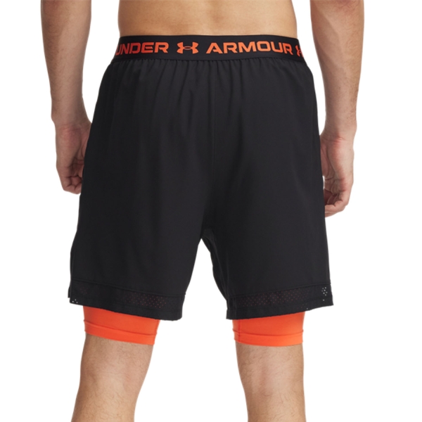 Under Armour Vanish 2 in 1 6in Shorts - Black/Fire