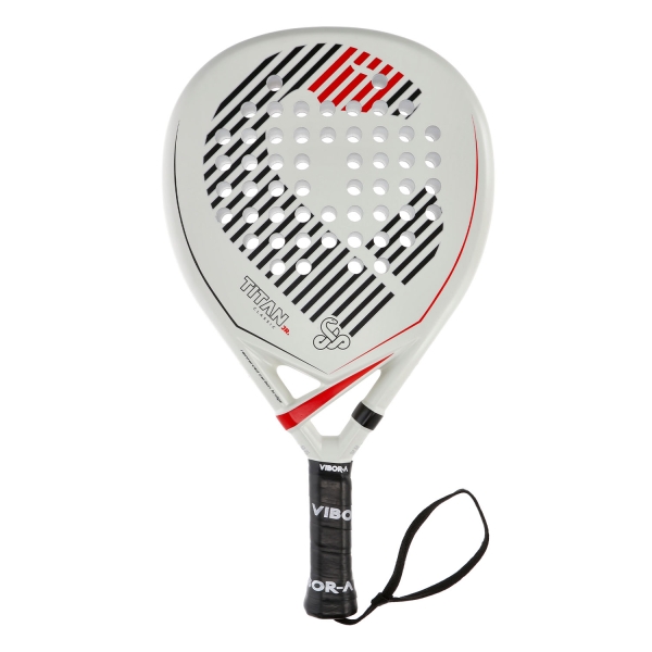 Vibor-A Titan Junior Classic Padel - White/Black/Red