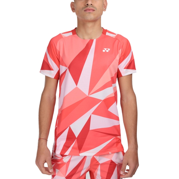 Maglietta Tennis Uomo Yonex Graphic Maglietta  Tango Red TWM10623TR