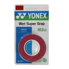 Yonex Wet Super Grap Overgrip x 3 - Red