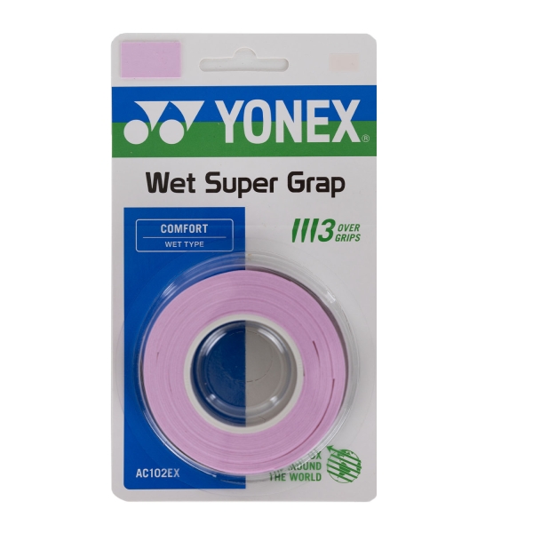 Overgrip Yonex Wet Super Grap Overgrip x 3  Rosa Fluo 5027000RF