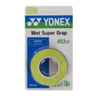Yonex Wet Super Grap Overgrip x 3 - Lime