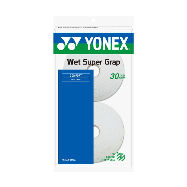 Sobregrip Yonex Super Grap x 30 Overgrip  White AC102EX30B