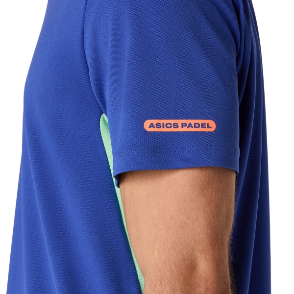 Asics Court Logo T-Shirt - Dark Cobalt/Menthol