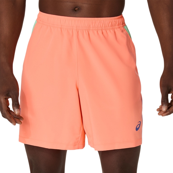 Pantaloncini Tennis Uomo Asics Court Pro 7in Pantaloncini  Vivid Coral/Menthol 2041A350800