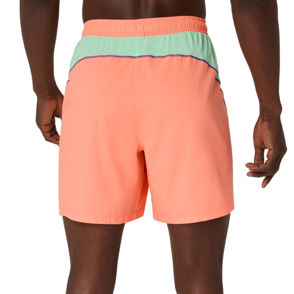 Asics Court Pro 7in Pantaloncini - Vivid Coral/Menthol