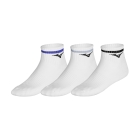 Mizuno Line Ankle x 3 Calze - White/Ether/Bellwether