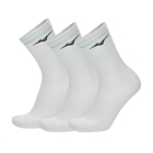 Mizuno Line x 3 Calze - White/Neo Mint