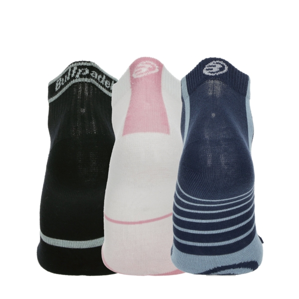 Bullpadel Performance x 3 Calze - Black/Ink Blue/White