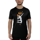 Puma Momo Graphic T-Shirt - Black/Heat Fire/White