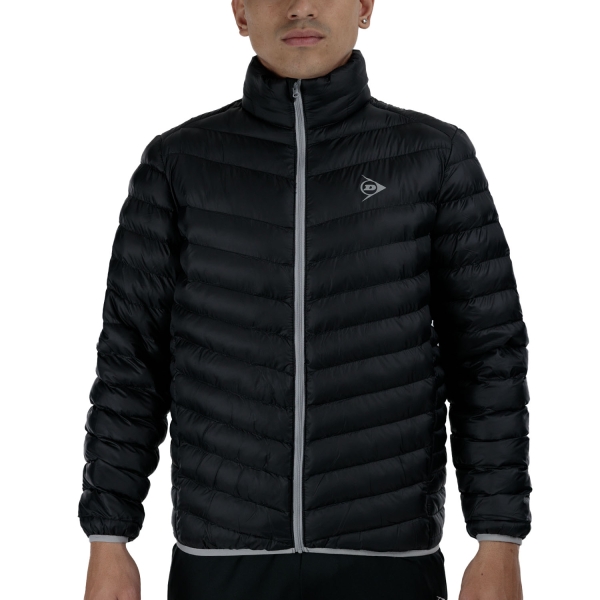 Men's Tennis Jackets Dunlop Essentials Jacket  Black/Silver 880438