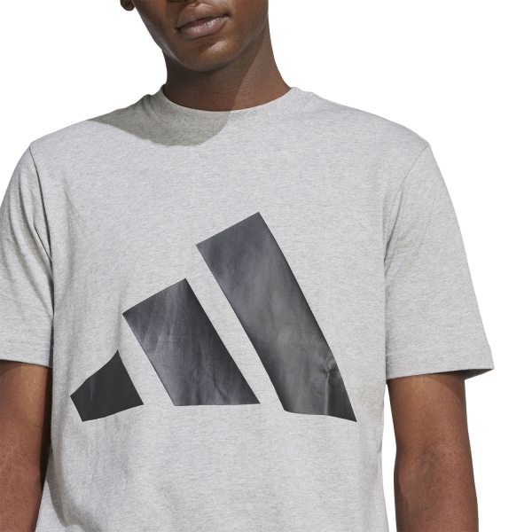 adidas Essentials T-Shirt - Medium Grey Heather/Black