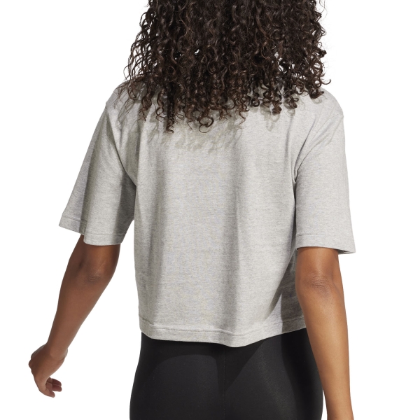 adidas Essentials T-Shirt - Medium Grey Heather/Black
