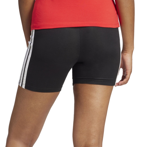 adidas Essentials 3 Stripes 5in Pantaloncini - Black/White