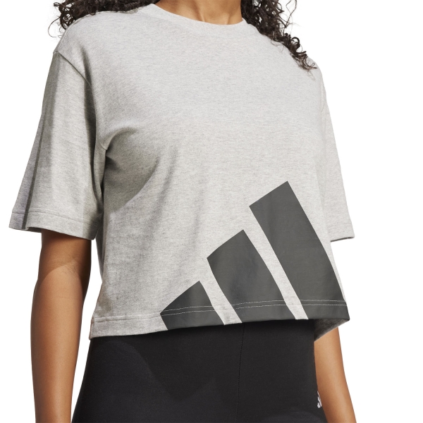 adidas Essentials T-Shirt - Medium Grey Heather/Black