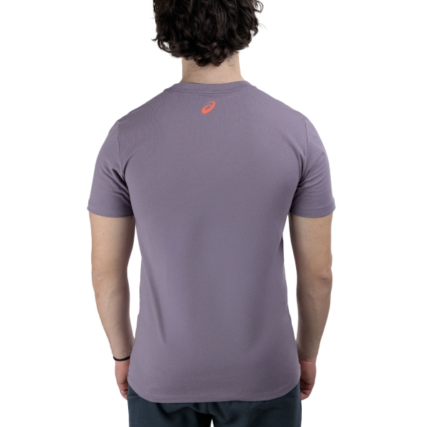 Asics Logo Maglietta - Lavender Grey/Coral Reef