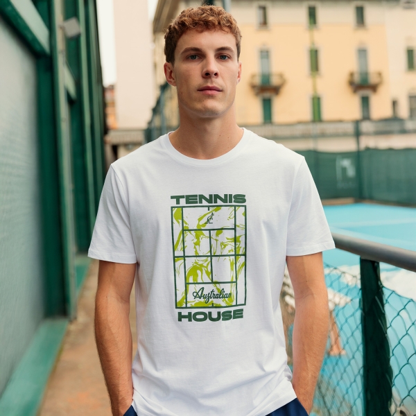Australian Camo Ripple Court Maglietta - Bianco