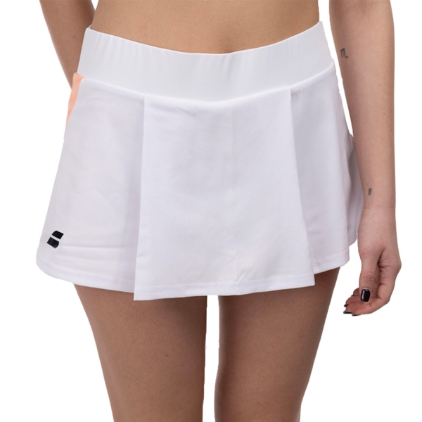 Gonne e Pantaloncini Tennis Babolat Play Gonna  White/Orange 3WTF0811000