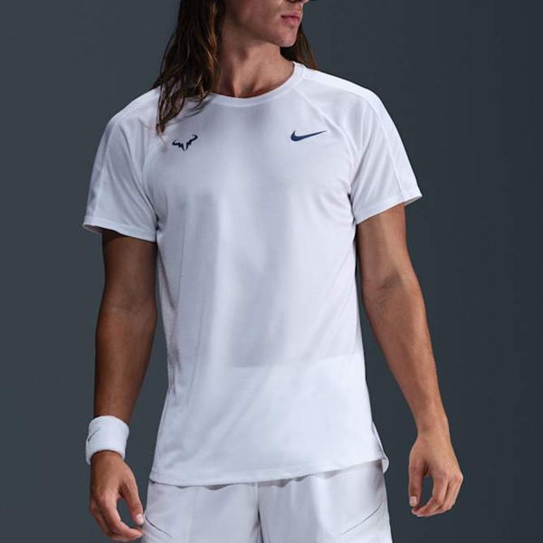 Men's Tennis Shirts Nike Rafa Challenger TShirt  White/Diffused Blue DV2887101