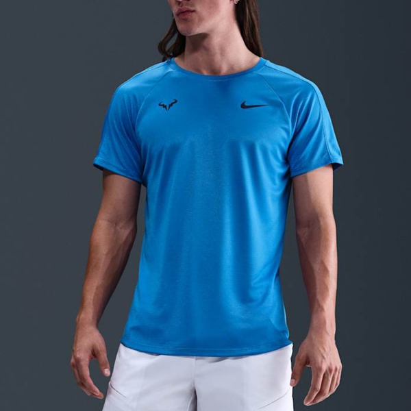 Camisetas de Tenis Hombre Nike Rafa Challenger Camiseta  Light Photo Blue/Midnight Navy DV2887436