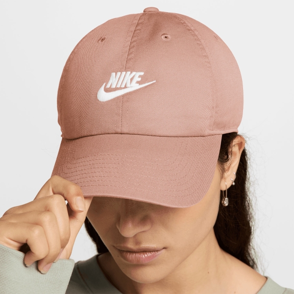 Nike Club Gorra - Rose Gold/White