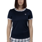 Fila Yamila Maglietta - Navy/Check Comb