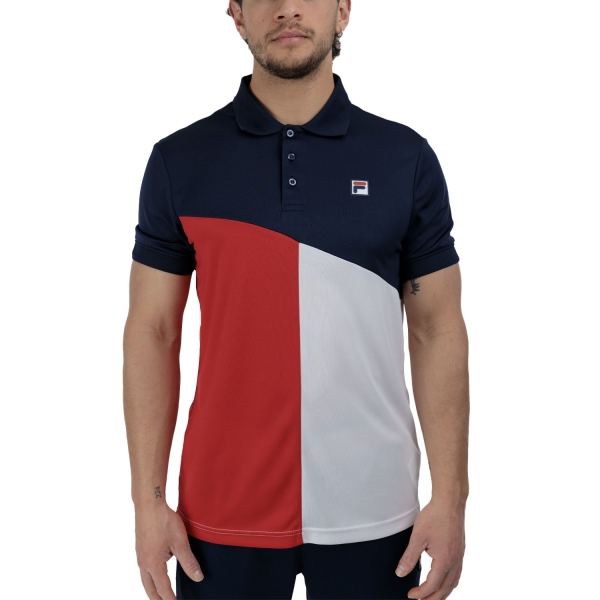 Polo Tenis Hombre Fila Erol Polo  Navy/Red Comb FBM2512301502