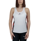 Head Club 25 Tech Canotta - Red/White