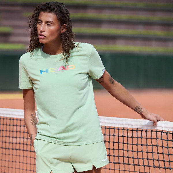 Head Rainbow Logo Maglietta - Celery Green