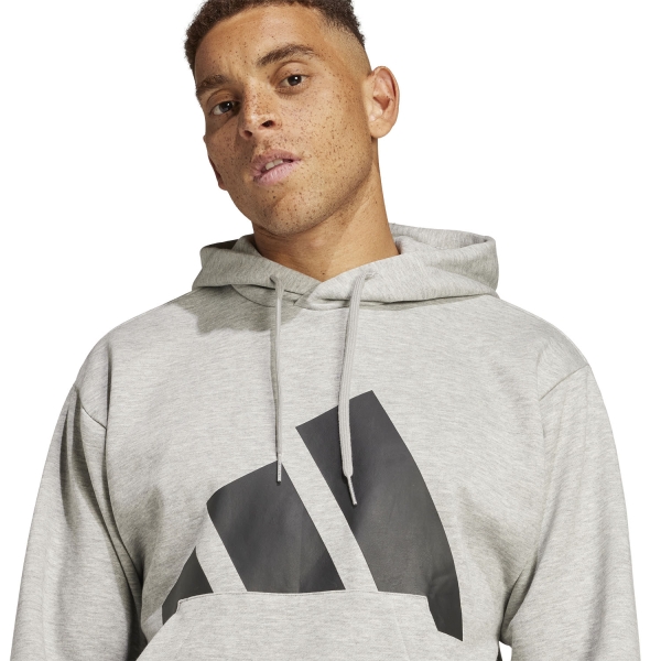 adidas Essentials Felpa - Medium Grey Heather/Black