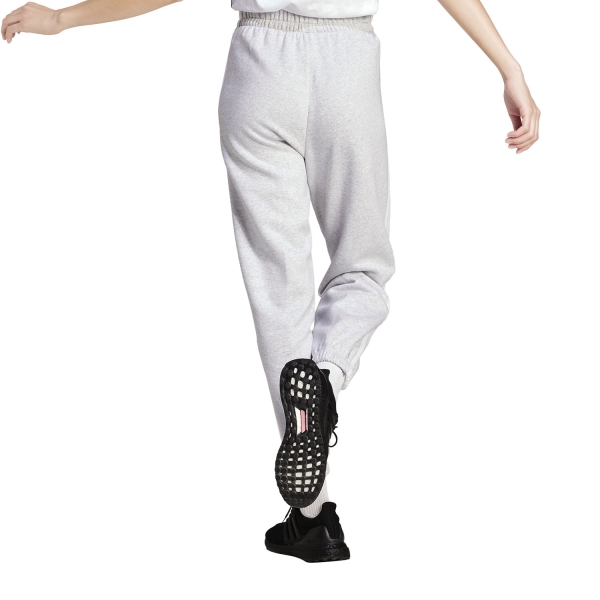 adidas Essentials 3 Stripes Pants - Light Grey Heather/White