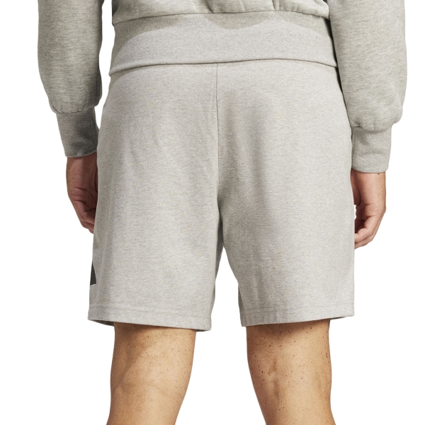 adidas Essentials 8in Shorts - Medium Grey Heather/Black