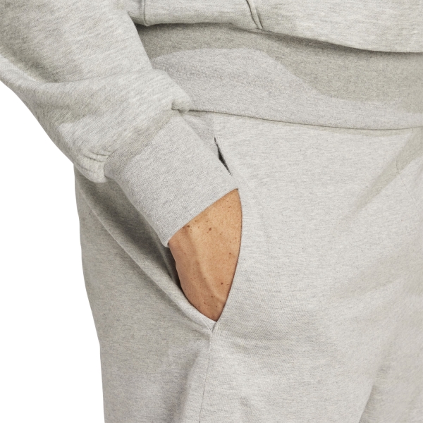 adidas Essentials 8in Shorts - Medium Grey Heather/Black
