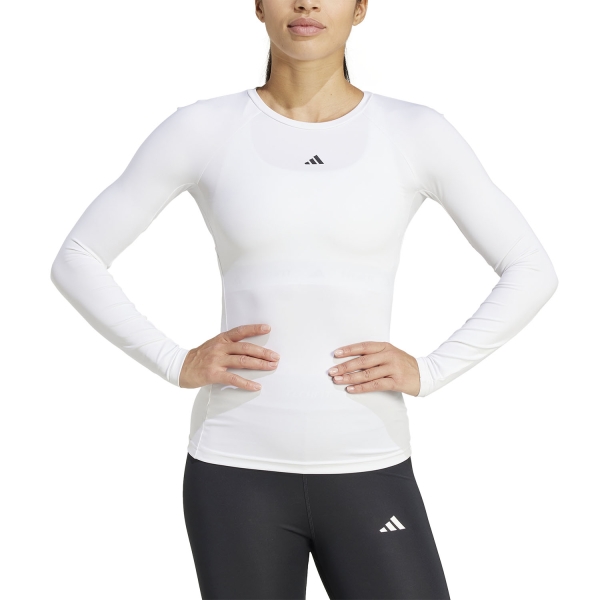 Camisetas y Sudaderas Mujer adidas TECHFIT Camisa  White IX3259
