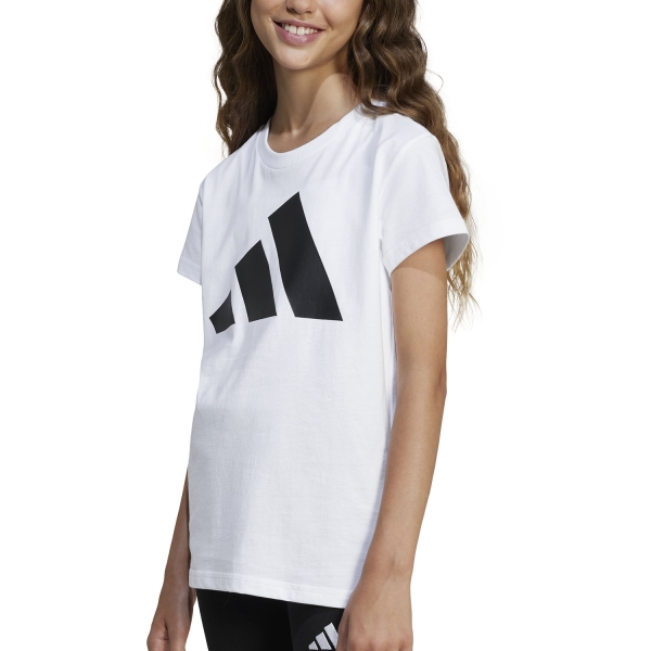 Top y Camisetas Niña adidas Essentials Camiseta Nina  White/Black JC9627