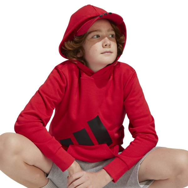 adidas Essentials Hoodie Kids - Pure Ruby/Black