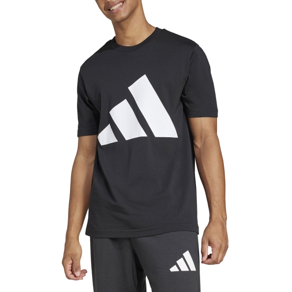 Men's Tennis Shirts adidas Essentials TShirt  Black/White JE8945