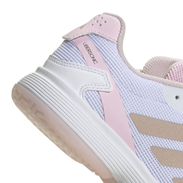 adidas Ubersonic Niños - Off White/Silver Metallic/Powder Plum