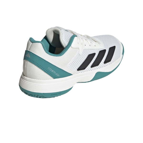 adidas Courtflash Junior - FTWR White/Pure Teal/Off White
