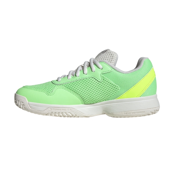 adidas Courtflash Niños - Pure Teal/Silver Metallic/Lucid Lemon